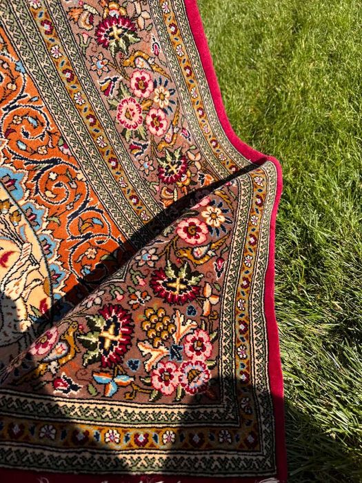 Nowy dywan perski r.tkany kaszmirowy Ghoum Figural 220x140 gal 38tyś