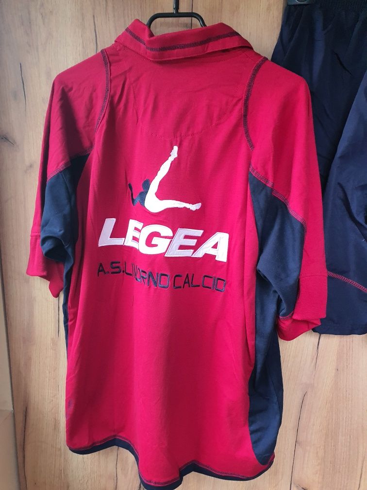 Komplet sportowy dla fanów Livorno Calcio firmy Legea, rozmiar XL, now