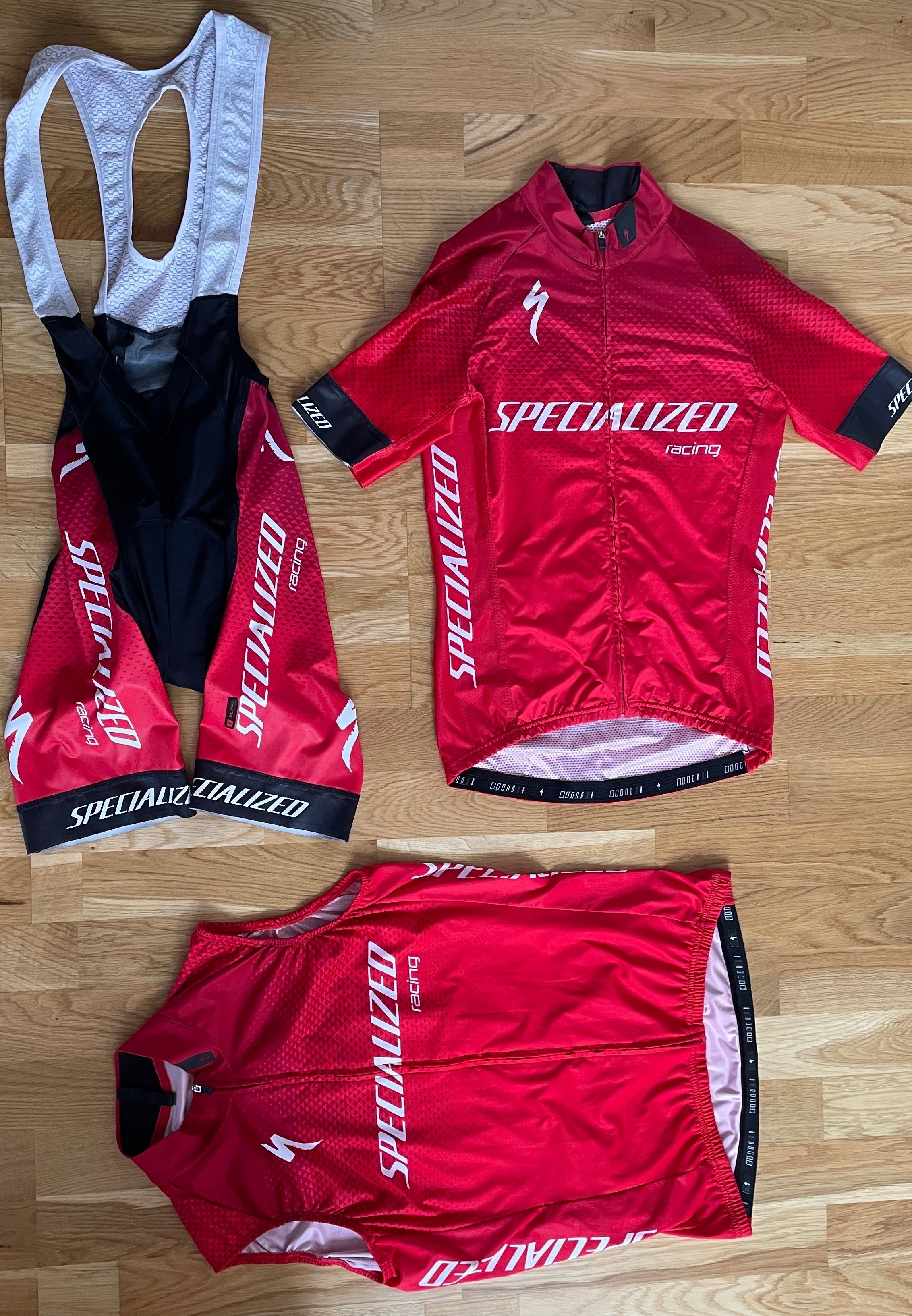 Kamizelka rowerowa Specialized S-Works BIB Pro SL S czerwone bdb stan