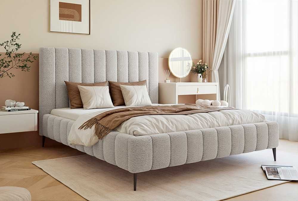 Łóżko tapicerowane MARCEL z pojemnikiem na pościel DARMOWA DOSTAWA