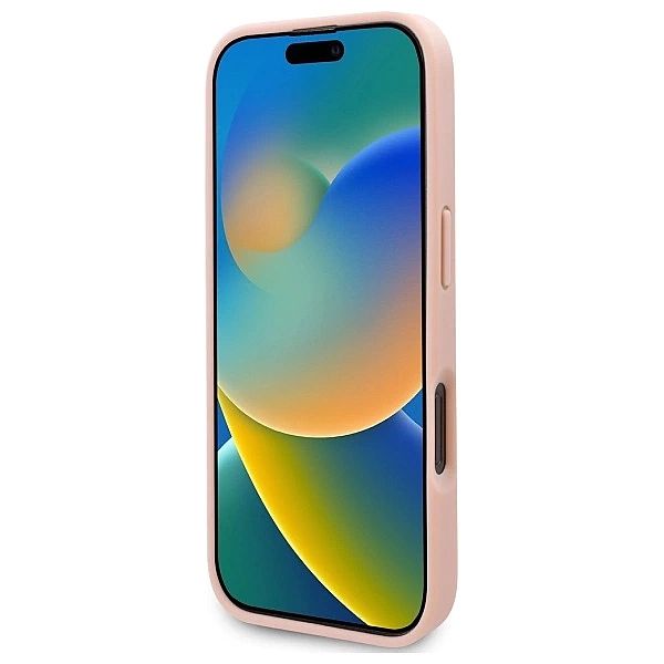 Etui Karl Lagerfeld Hot Stamp Magsafe na iPhone 16 Pro Max - różowe