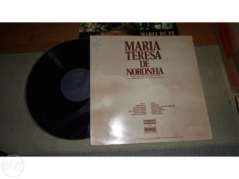 Disco de Vinil LP ,FADOS, de Maria Teresa de Noronha
