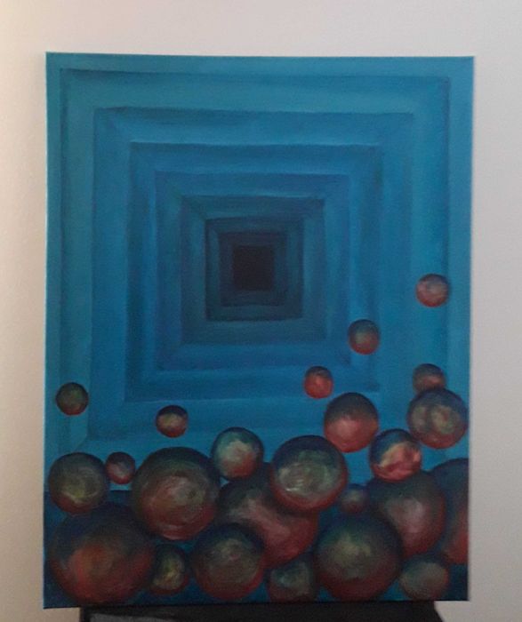 obraz akryl na płótnie 70x90cm abstrakcja