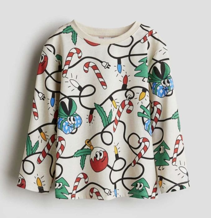 Дитячий реглан новорічний H&M