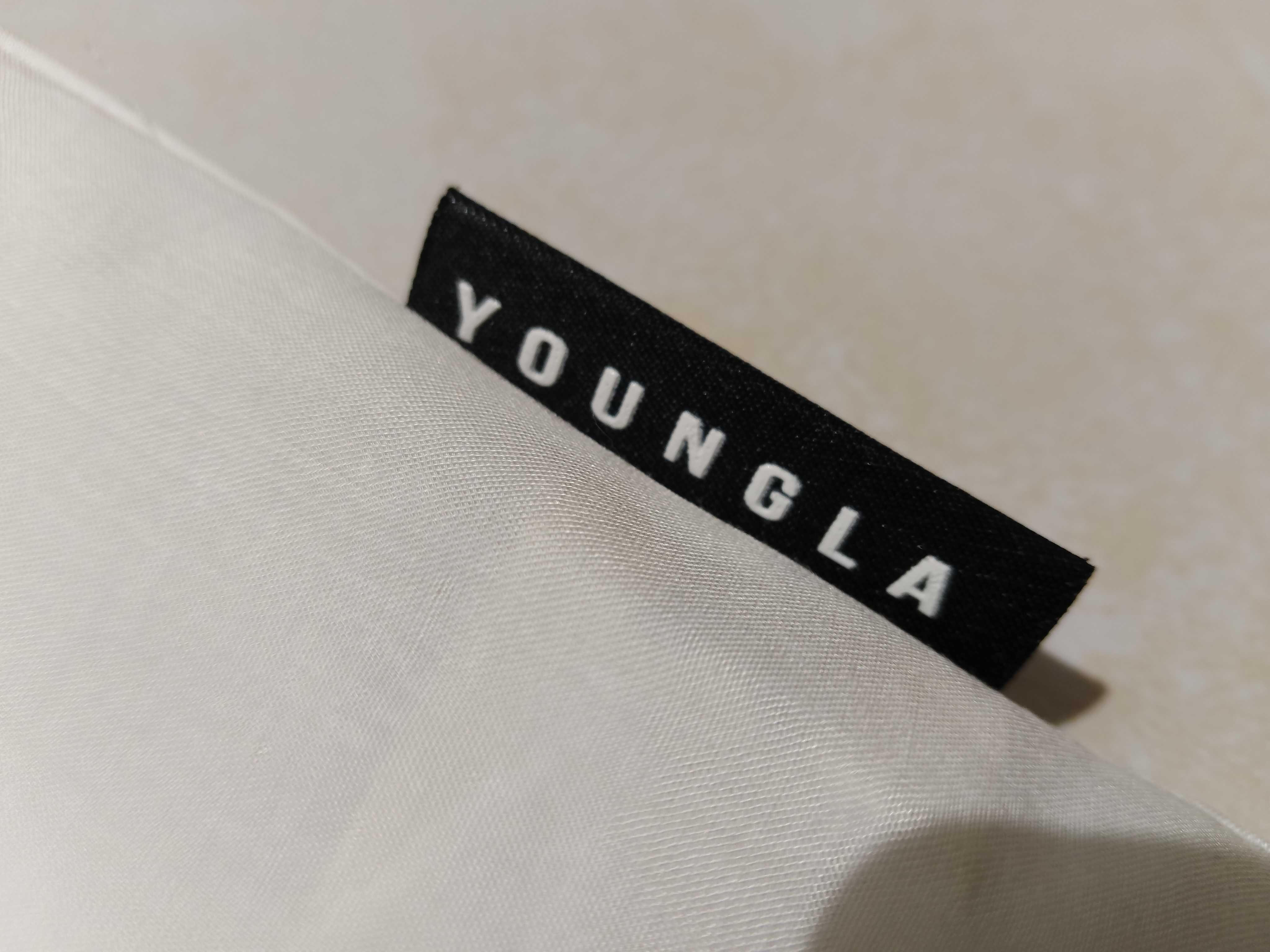 YOUNGLA - NOWA! z LOGO i Metkami Koszula Męska rozmiar L