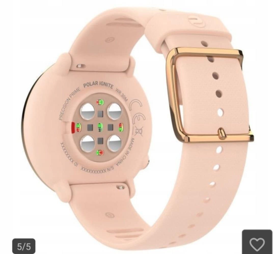 Zegarek damski -Smartwatch Polar Ignite Pink Rose S