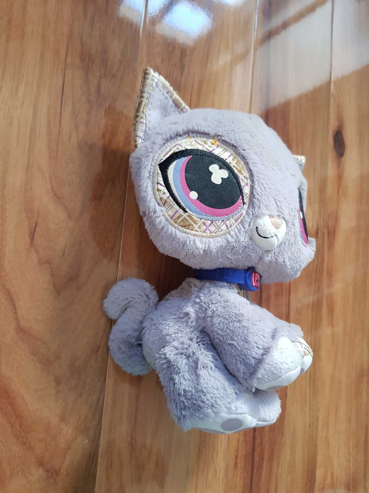 Pluszowy szary kotek Littlest Pet Shop LPS Hasbro kot pluszak maskotka