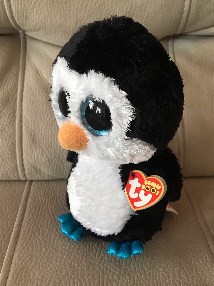 Peluche Pinguim Ty Beanie Boos em ótimo estado