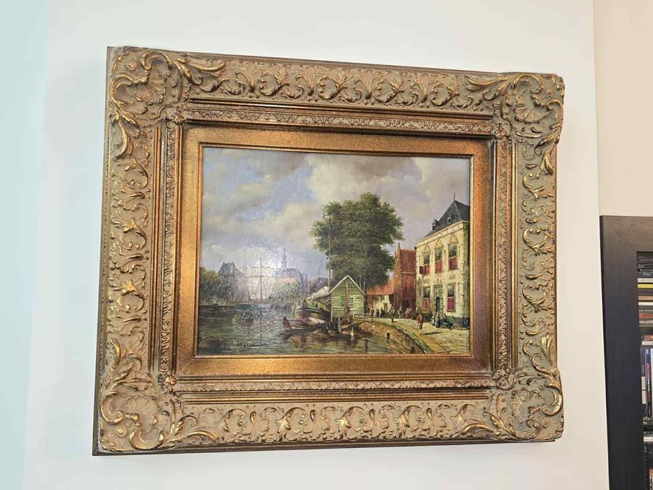 1 quadro pintado a óleo