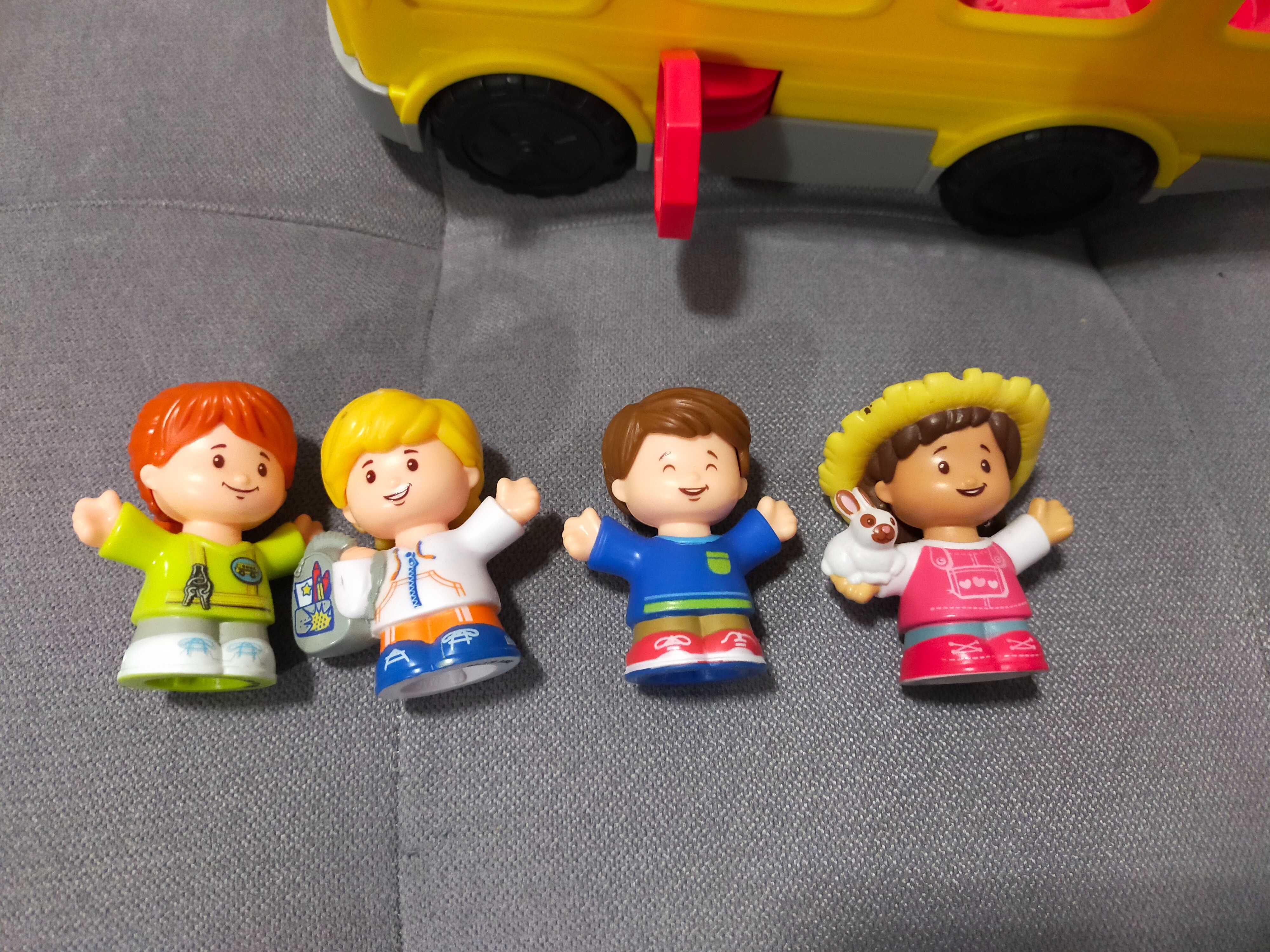 Autobus Fisher Price Little Peolpe + 4 figurki j.nowy