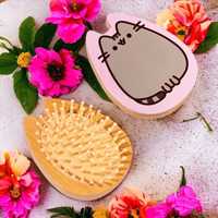 Bambusowa szczotka do włosów kota Pusheen PREZENT dla kociary