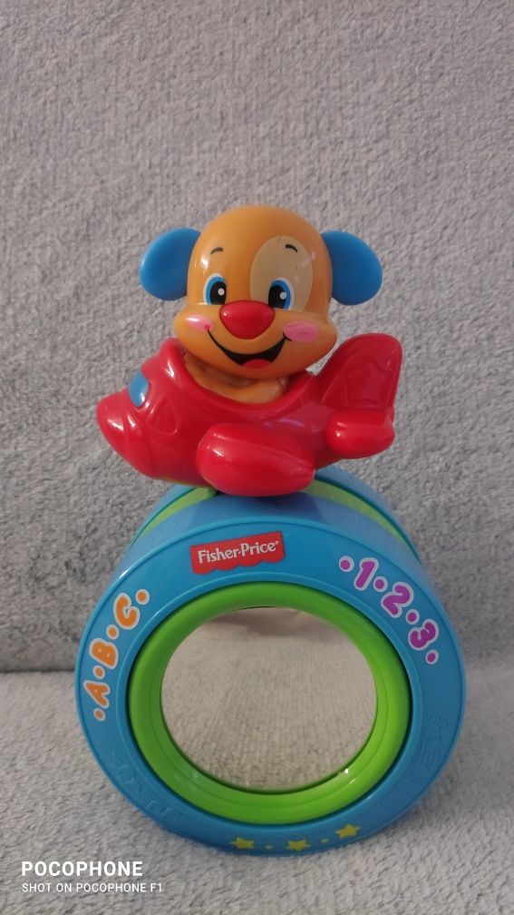 FISHER PRICE  Interaktywny zachęcający do raczkowania Mis Samolot