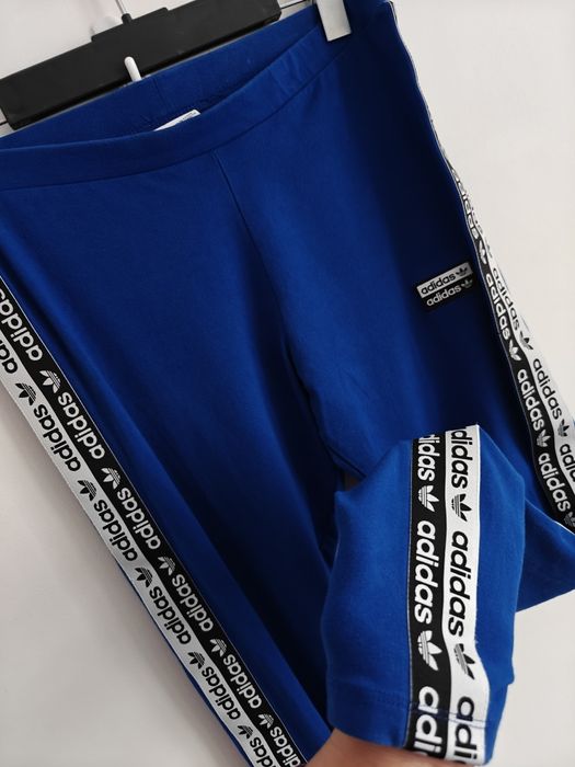 Adidas legginsy sportowe damskie długie bawełniane