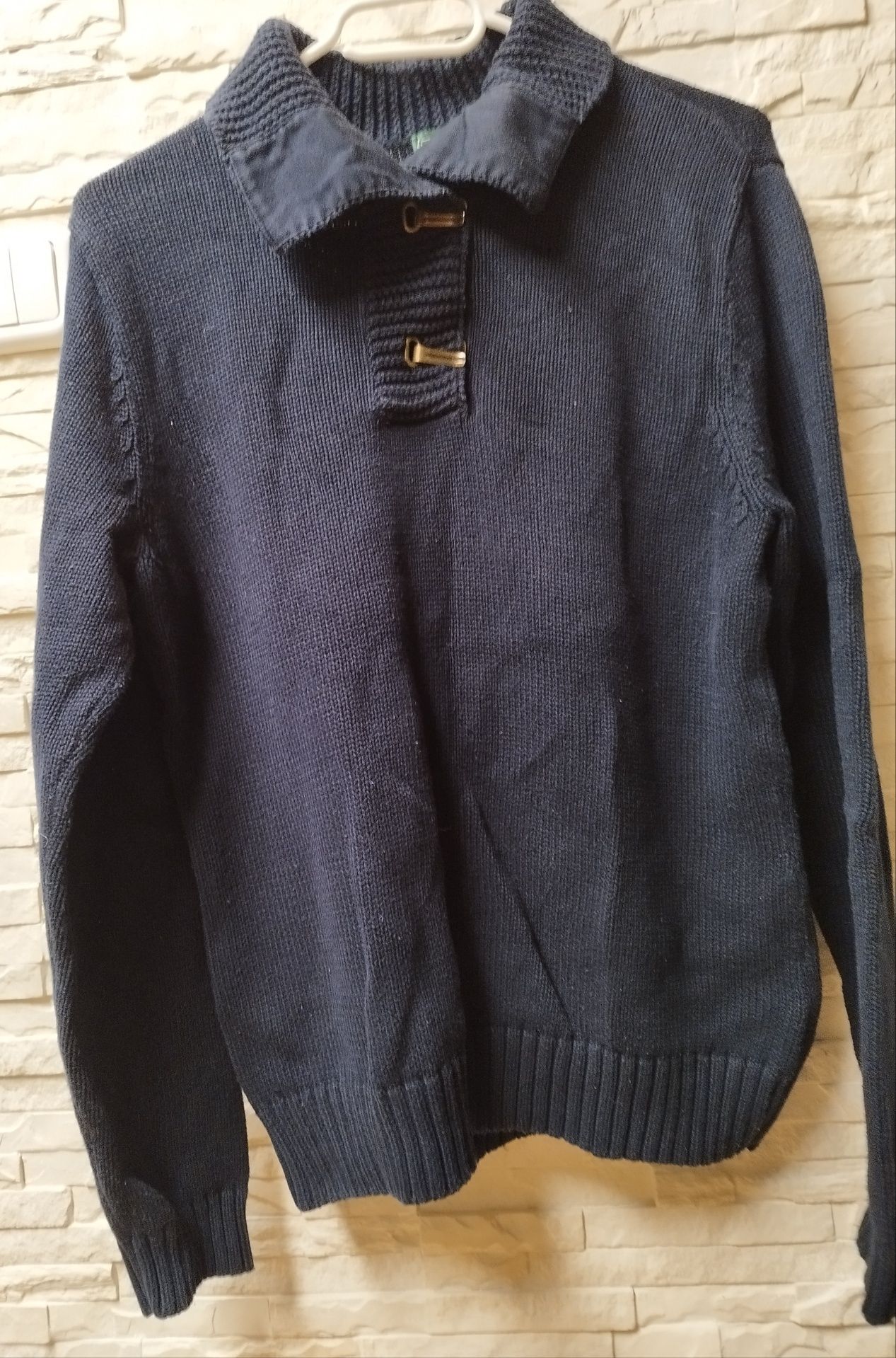 Sweter, bluzka polo Ralph Lauren M/L granatowy