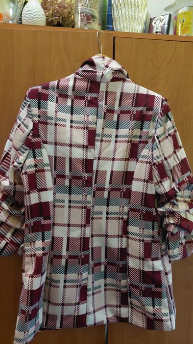 Nowa marynarka bordo kratka uni rozm