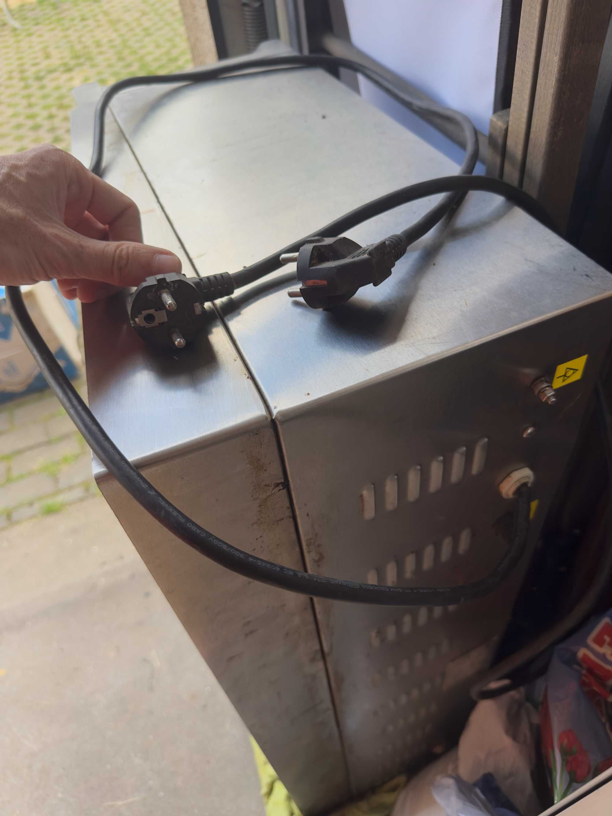 Grill elektryczny 230V podwójny duży ryflowany 100cm