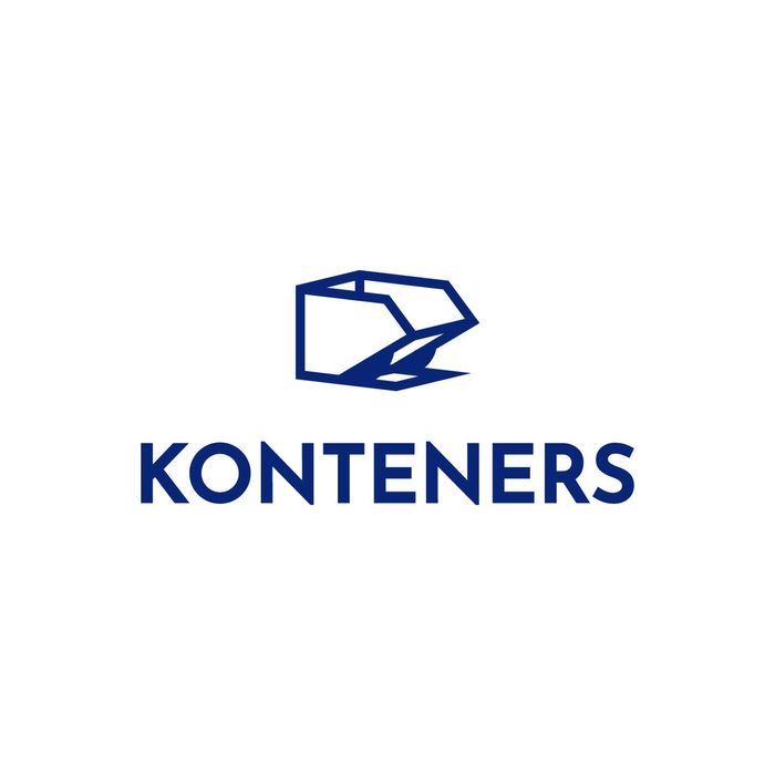 Kontener przechylny niski/ samowyładowczy / na widły / odpady/ CNC