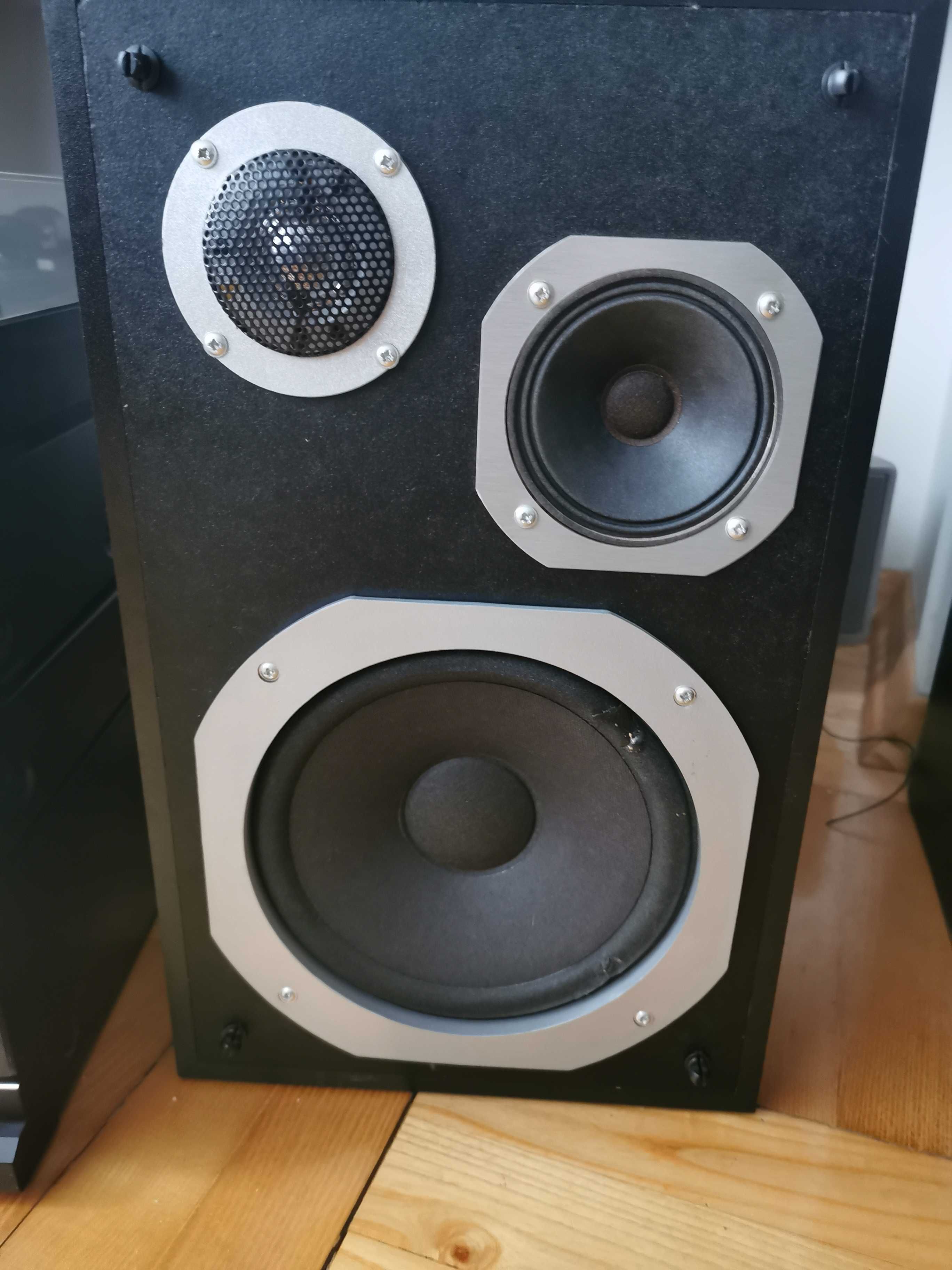 SANYO JT6050L + JA6050 + RDW6050 + TP6050 z kolumnami FISHER UNIKAT