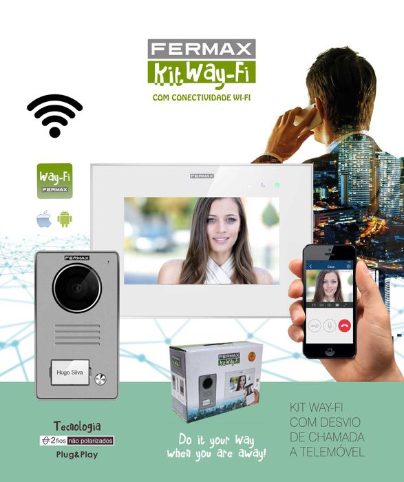 Vídeo Porteiro WIFI Comelite Bticino E Fermax(COM INSTALAÇÃO)Conectado