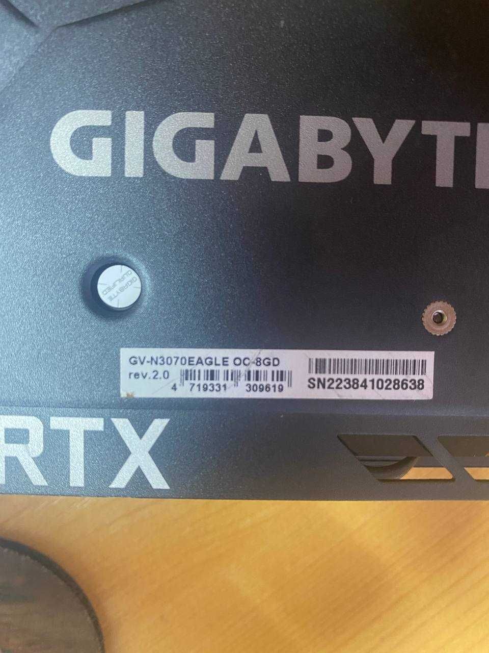 Відеокарта gigabyte rtx 3070 8gb