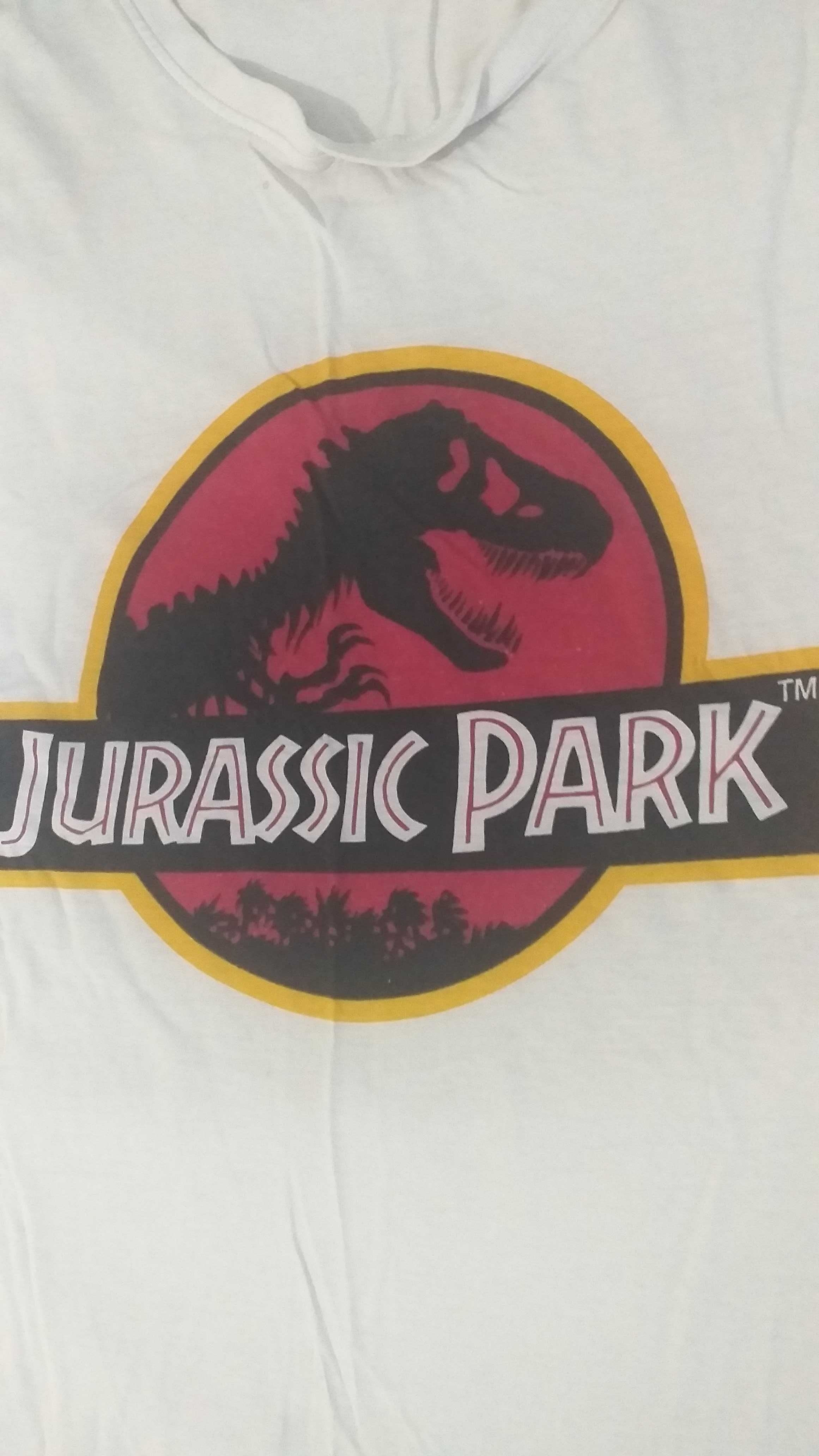 Camisa/T-Shirt branca Jurassic Park (XL)