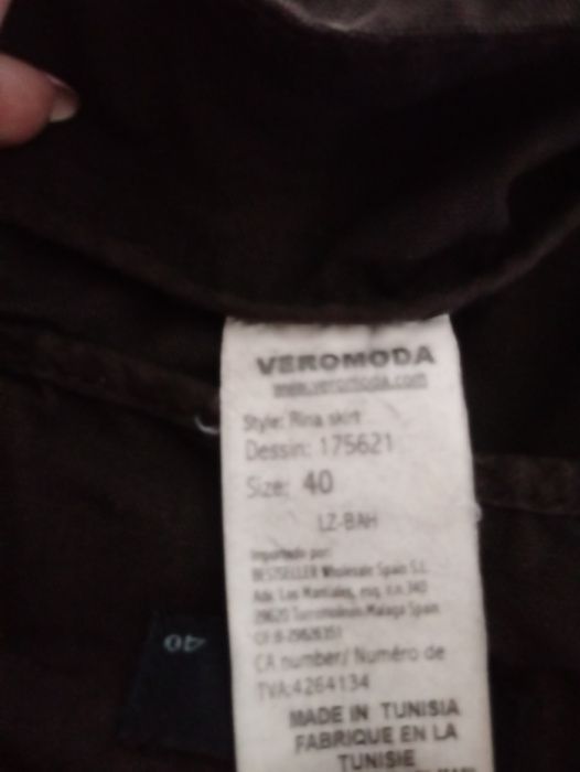 brązowa spódnica ( grubsza) vero moda 40