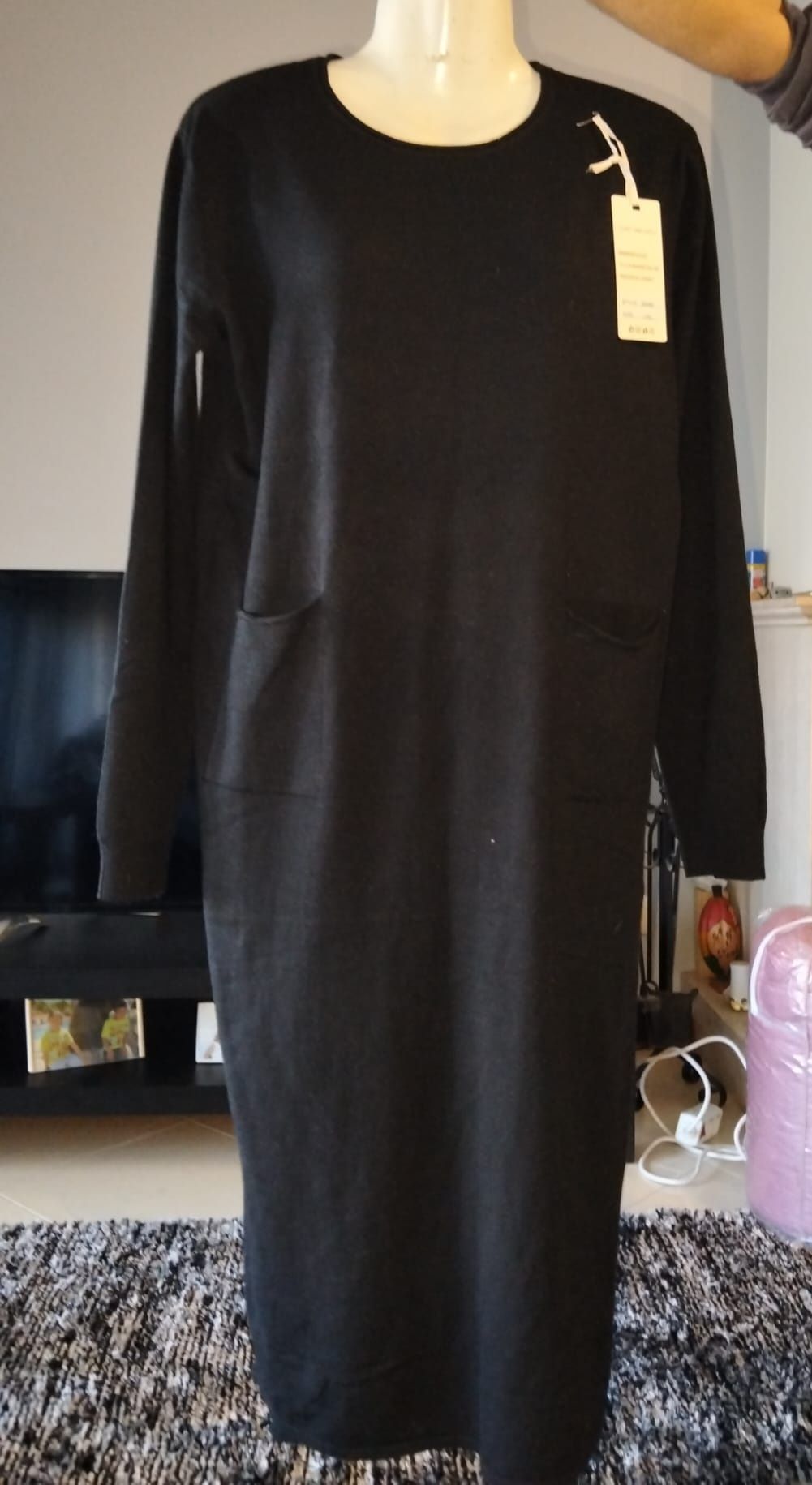 Vestido malha comprido