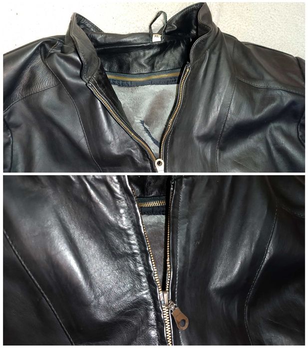 Кожаная куртка Men Swear Англия натуральная кожа утеплённая 52-54 раз