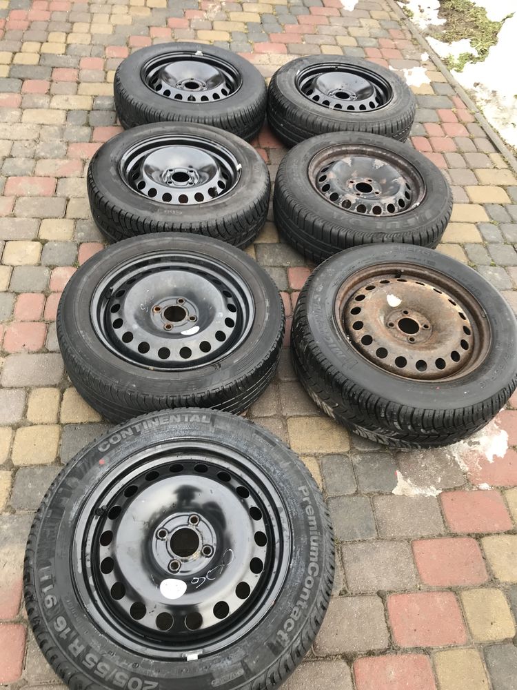 Renault scenic 2 megane 2 запаска R 15 диск R16 4/100 розборка