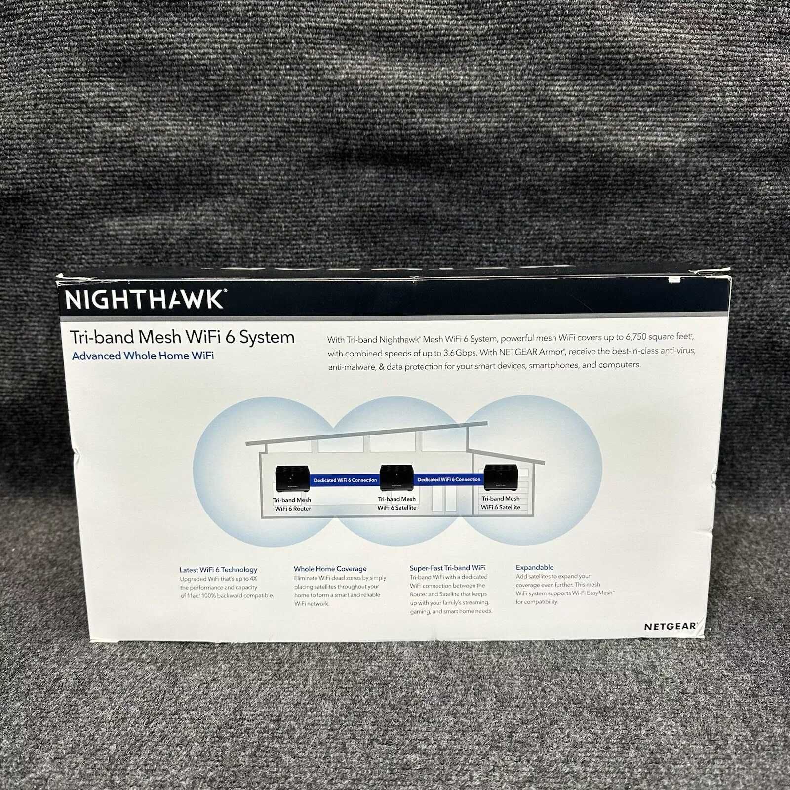 Wi-Fi роутер NETGEAR - Nighthawk AX3600 Tri-Band Mesh