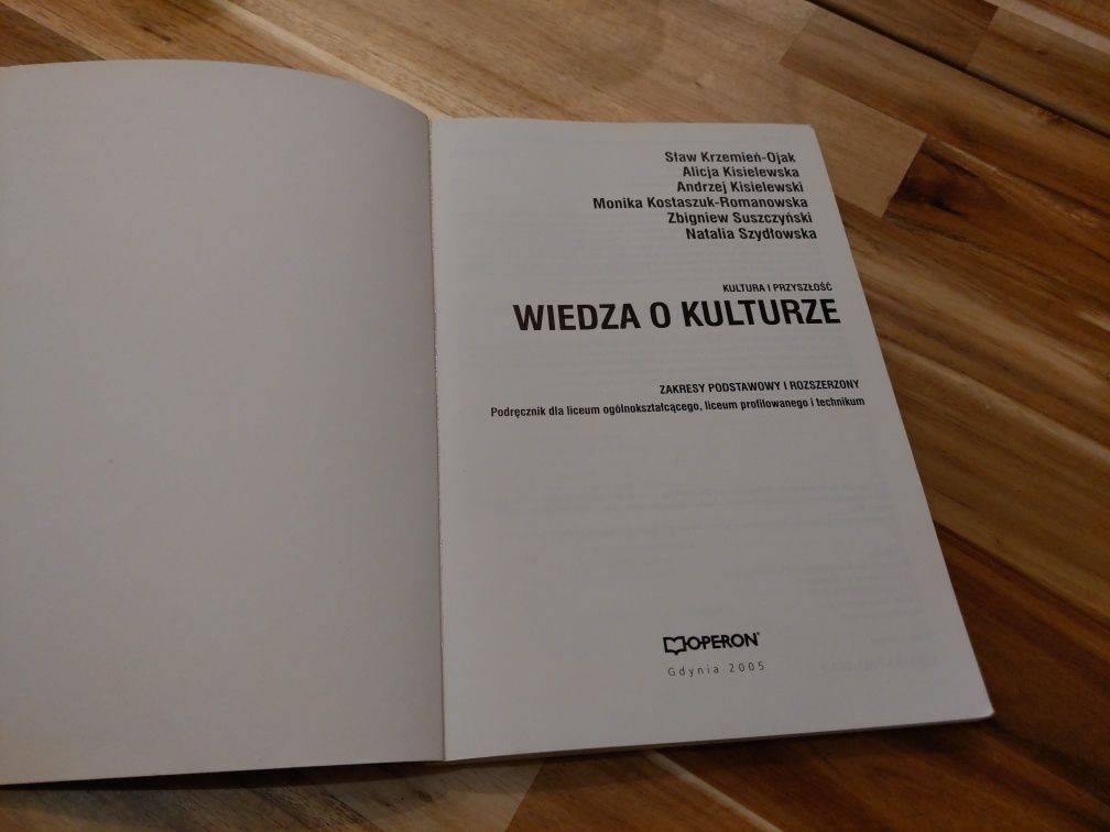 Wiedza o kulturze Kultura i przyszłość