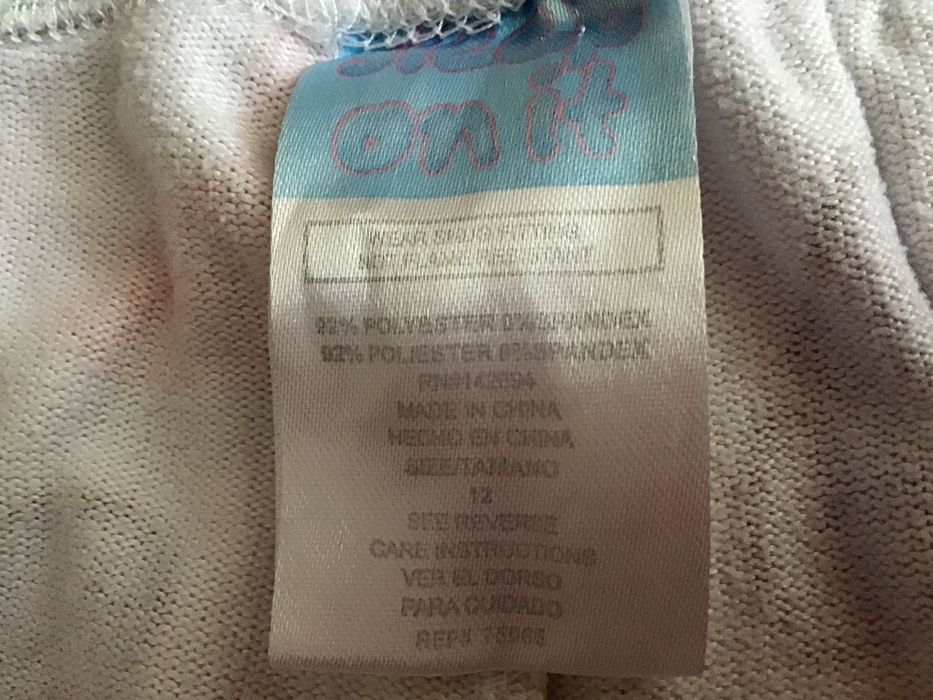 Piżama w motylki na 146cm  krótki rękaw, długie spodnie 12lat sleep on