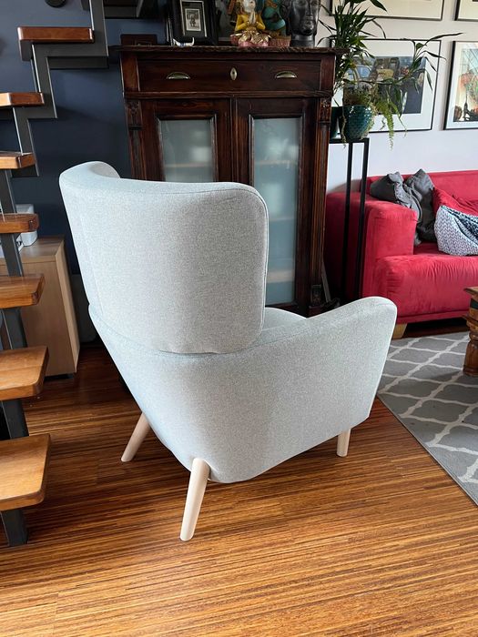 piękny fotel OSKARSHAMN uszak nowy IKEA w super cenie