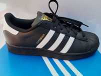 SP Sportowe sneakersy Adidas superstar j 38.5 czarne