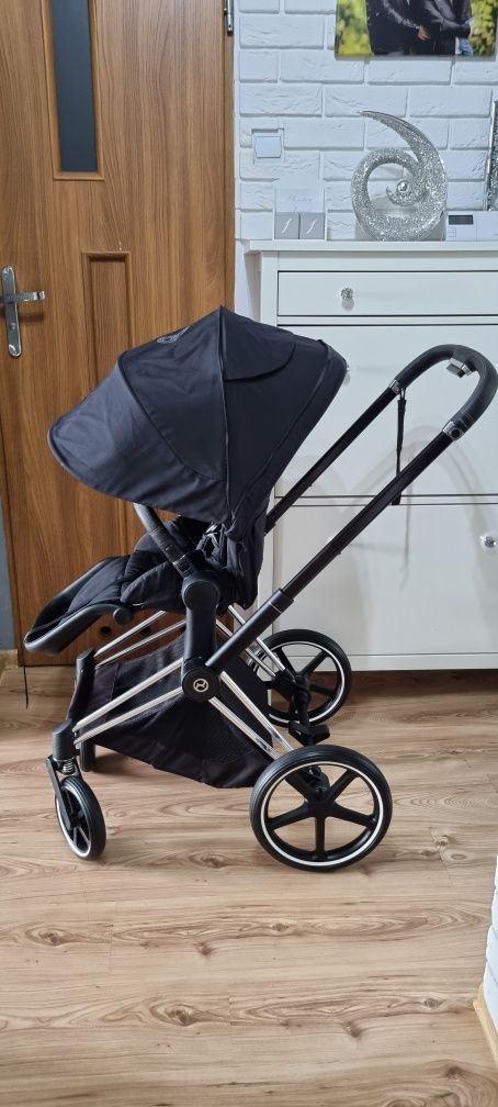 Spacerówka Deep Black Cybex Priam 4.0 Chrome Black
