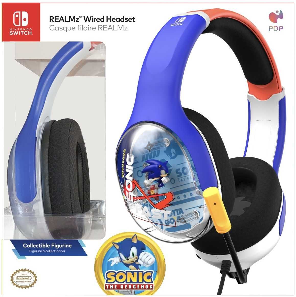 PDP SWITCH Słuchawki przewodowe REALMz Sonic Go Fast