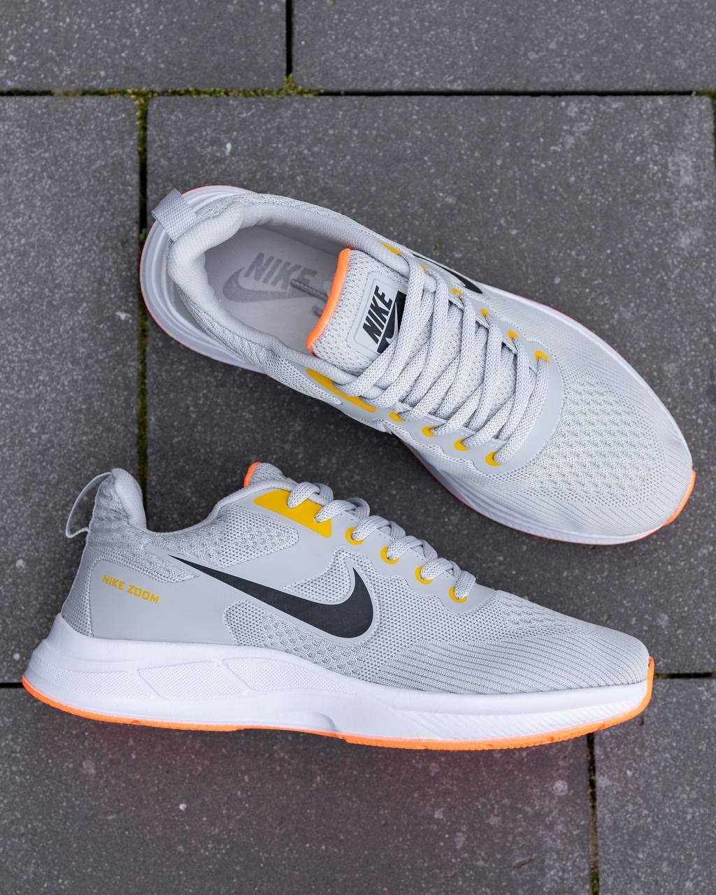 Чоловічі кросівки Найк/Nike Zoom Silver Orange 40-43 розм. Без передоп