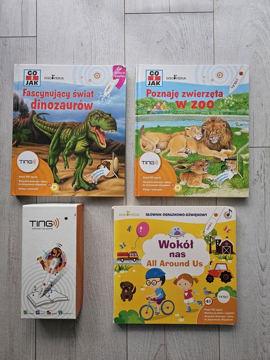 Zestaw Ting mówiący dlugopis 3 książki