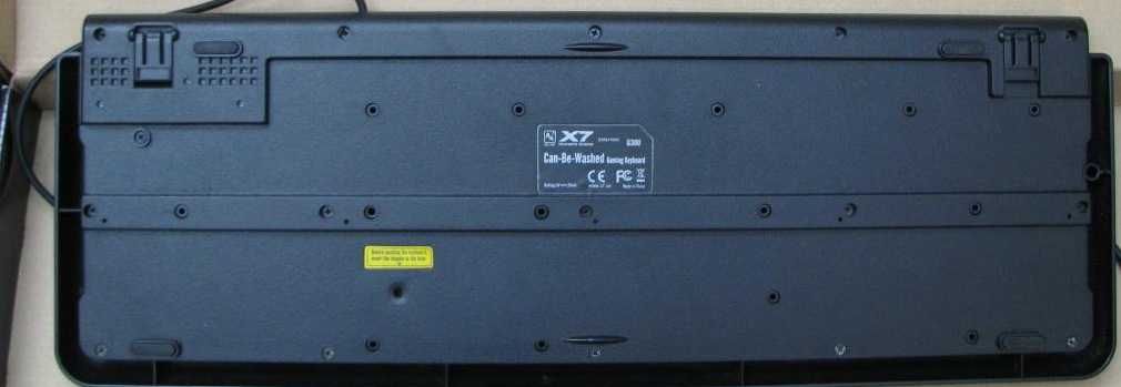 Игровая Клавиатура A4tech Can Be Washed X7 G300 USB Китай