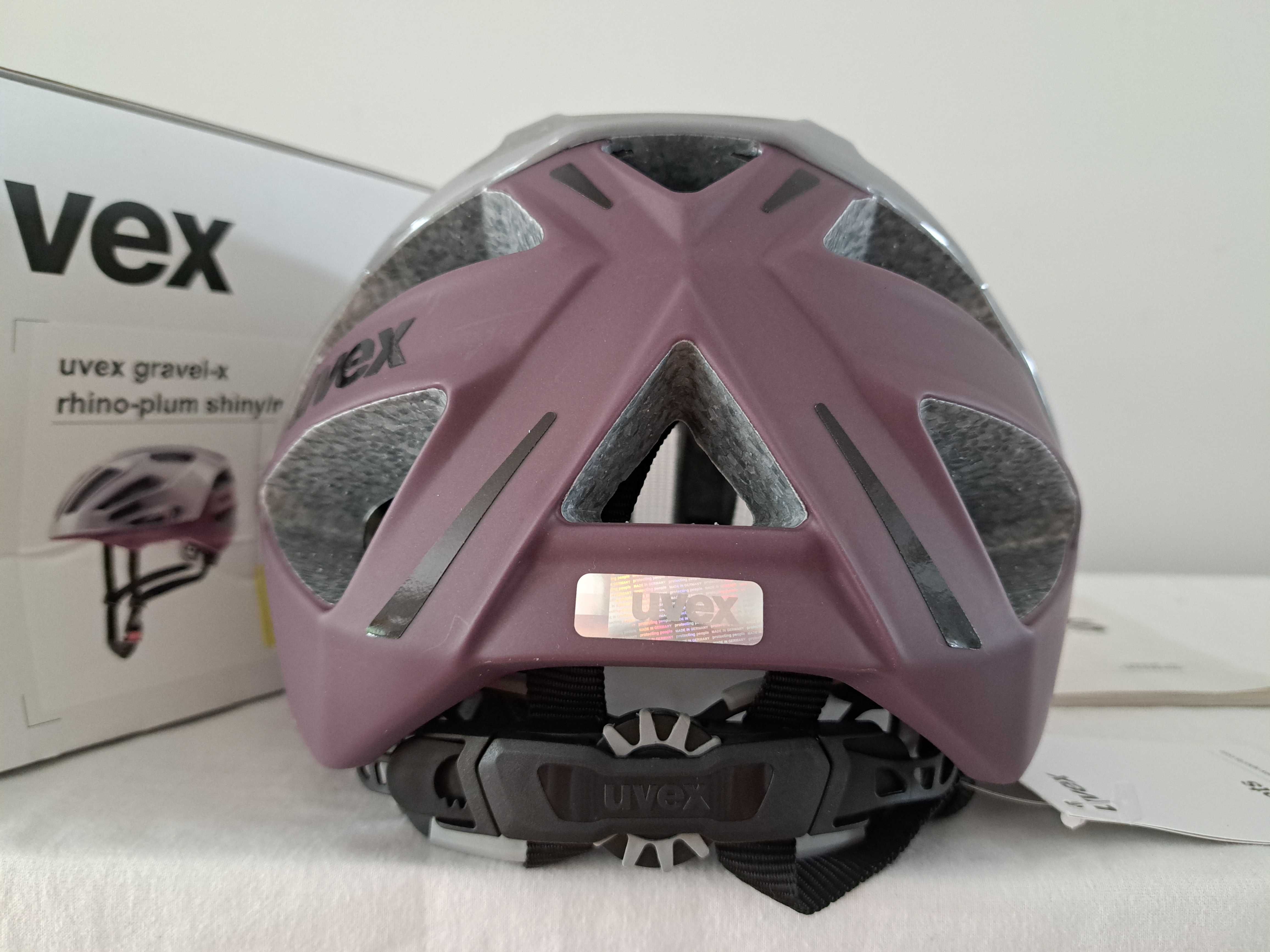 Kask rowerowy Uvex Gravel-X Rhino Plum Shiny Mat M 52-57cm