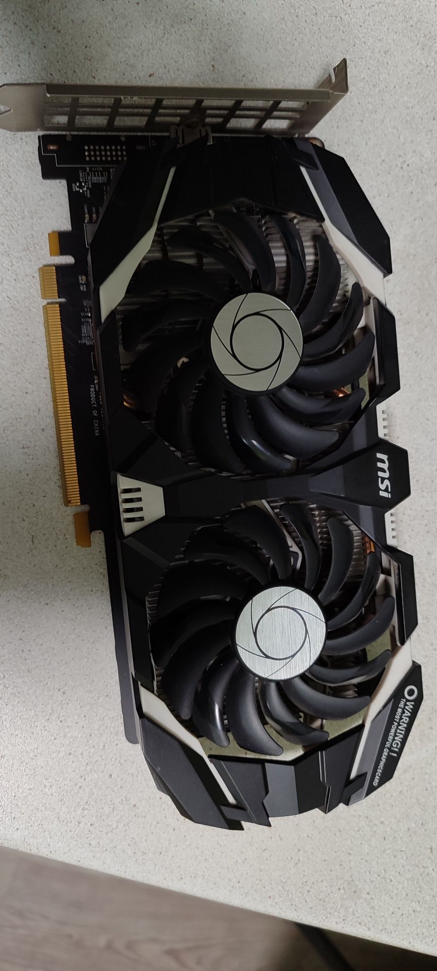 Відеокарта MSI GeForce GTX 1060 P106-100 6144MB GDDR5