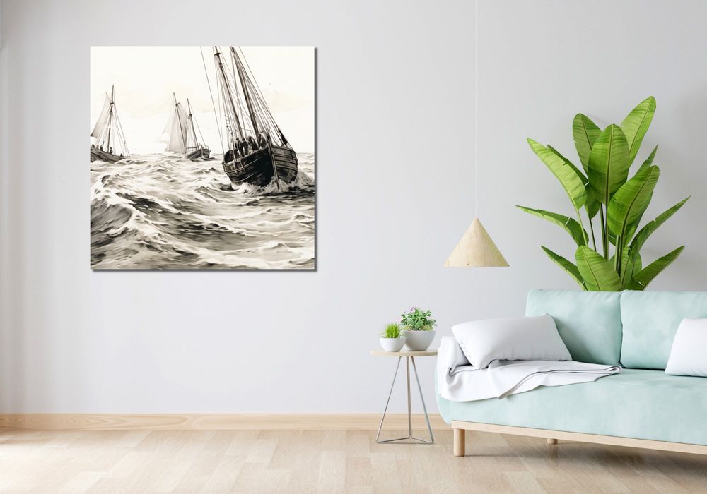 Obraz 100x100cm Odważni i Wolni