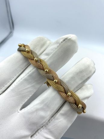 Złota damska bransoletka 24,55g 19,5cm 750