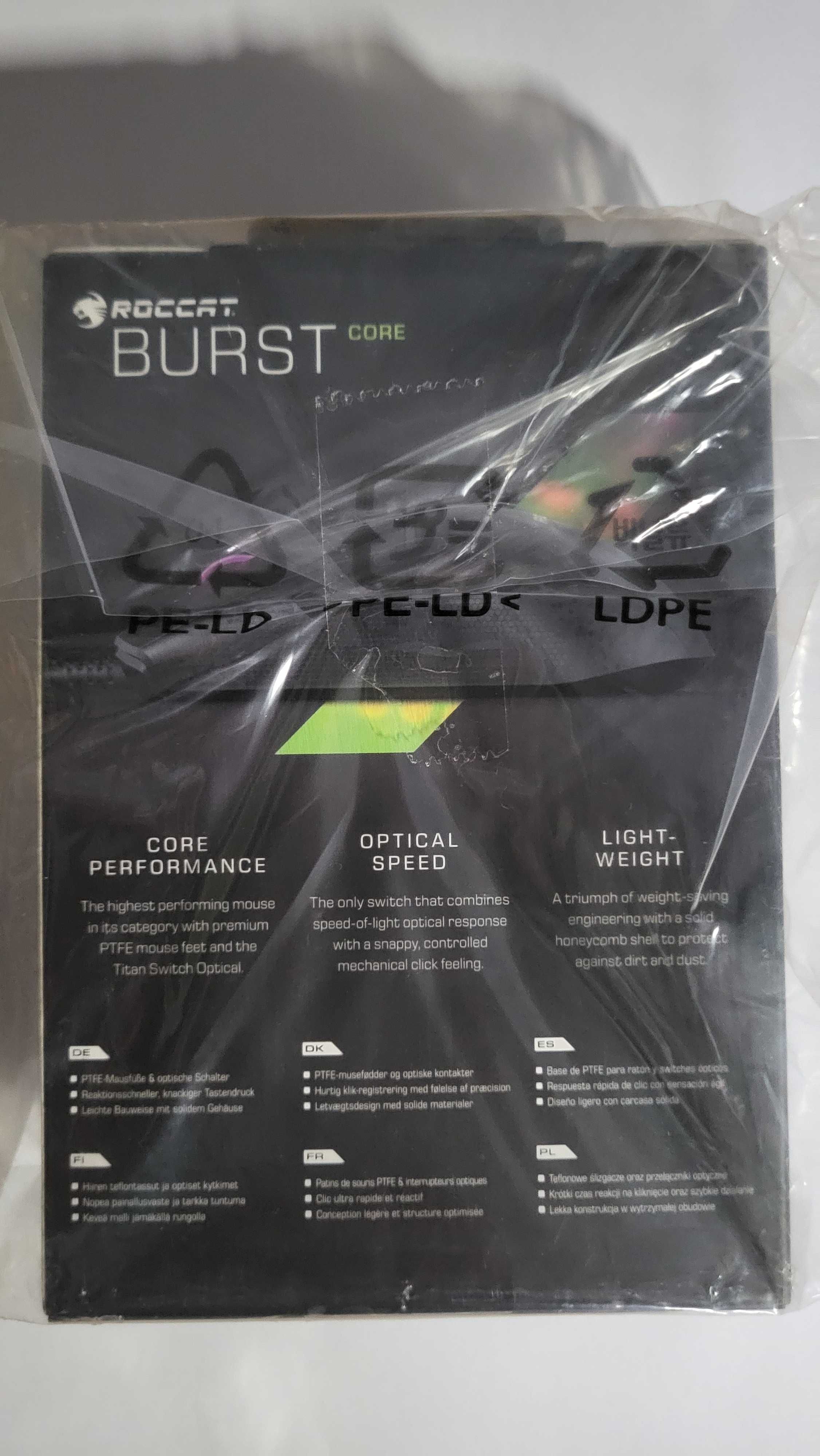 Myszka przewodowa Roccat Burst Core AIMO sensor optyczny