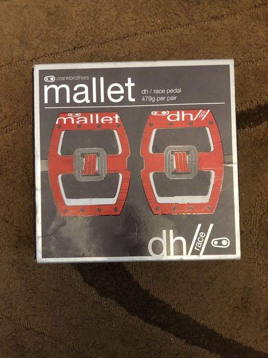 Pedais Crankbrothers Mallet DH Vermelho