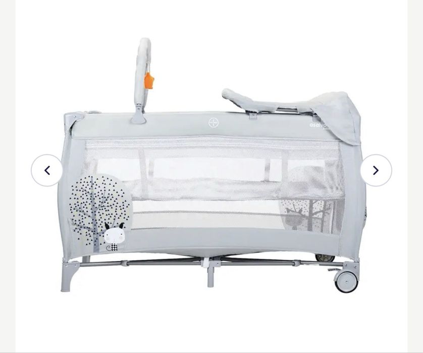 Berço cama viagem Asalvo com trocador e colchão