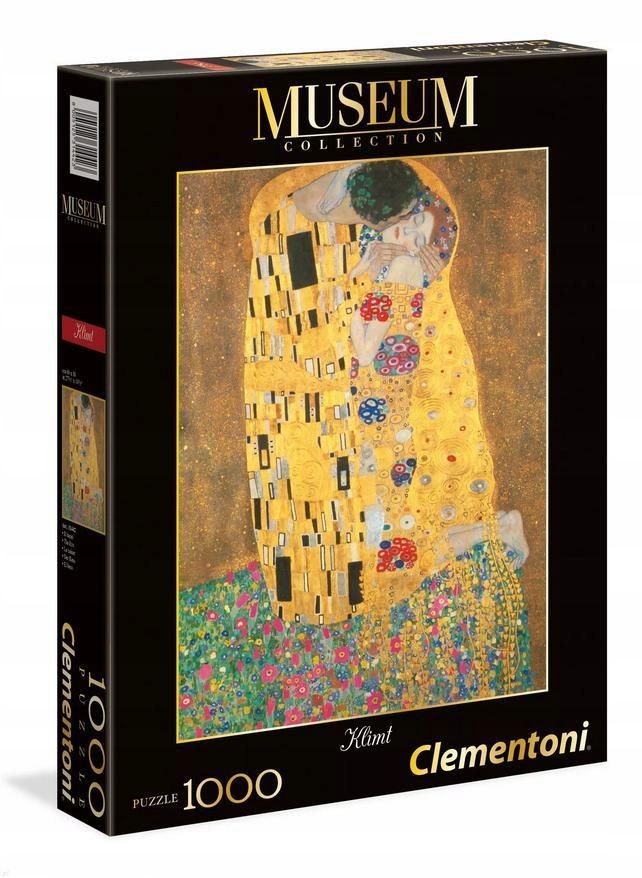 Puzzle 1000 Museum Klimt The Kiss, Clementoni