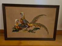 Quadro bordado a mao