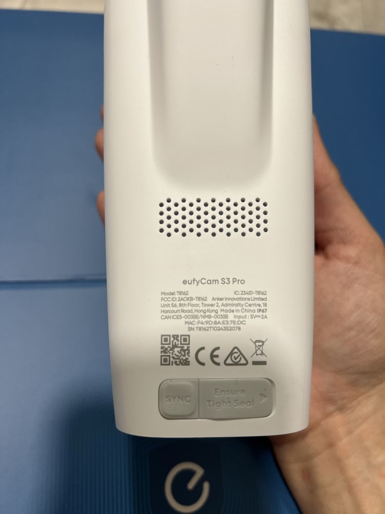 Zestaw kamer zewnętrznych,kamera Eufycam S3 Pro 4szt + stacja bazowa