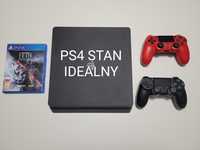 Konsola PlayStation 4 Slim (PS4) stan idealny + 2 pady + gra